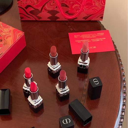【福利清仓款】迪奥Dior 烈焰蓝金迷你唇膏口红礼盒款1.5g*5支(配礼袋) 商品图3