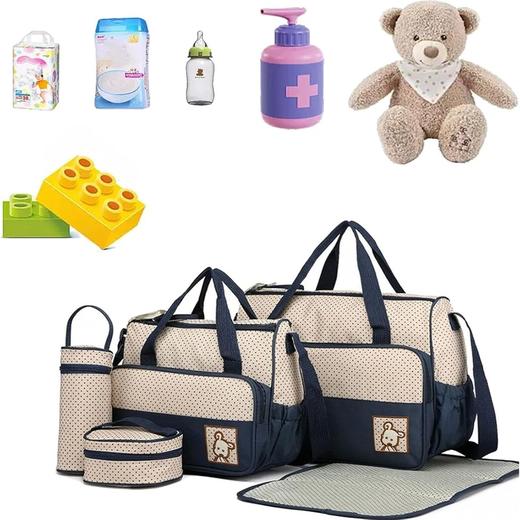 美国 高品质 大容量收纳包五件套 多功能收纳手提包 妈咪包 商品图5