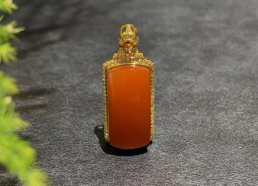 【御珠宫坊】金镶南红吊坠 商品图4