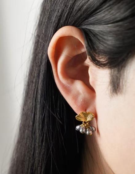 MONSHIRO 银杏泡芙耳环（不可使用购物金） 商品图3