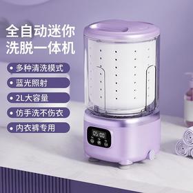 洗脱一体迷你洗衣机大容量无线便携式内衣内裤袜子快洗免安装