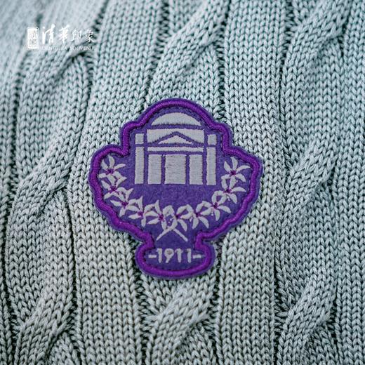 清华文创学院风商务开衫毛衣（灰色成人款） 商品图6