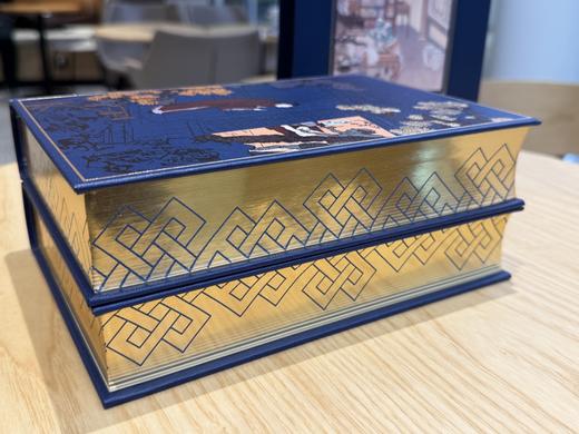 全图足本《聊斋志异》荷兰进口漆布，书口三面鎏金+丝印花纹 商品图3