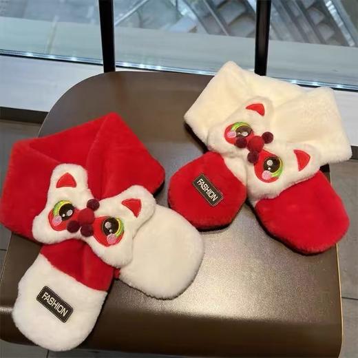 💥宝宝新年必备【HOPENONO新年超萌卡通围脖】新年穿新衣，新年就要红红火火🏮既可爱又保暖 戴上它整个人都感觉被浓浓的🧣年味包围着，暖和又柔软 商品图0