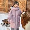 直发【喜慕7183】断码特价， 罗纹袖品女童中长款羽绒服，厚羽绒 商品缩略图3