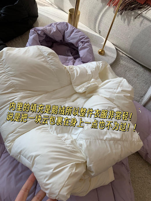 直发 纯原单的香不香， 无主标款， 露露小泡芙短羽绒 80鹅绒 商品图6