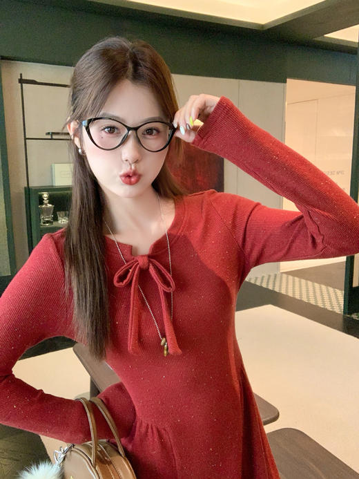 <曾小咸推荐>现货秒杀 ！微信超特价！韩系蝴蝶结针织连衣裙 日常209.99 立减120 秒杀89.99！仿水貂绒外套 秒杀149.99！！ 商品图12