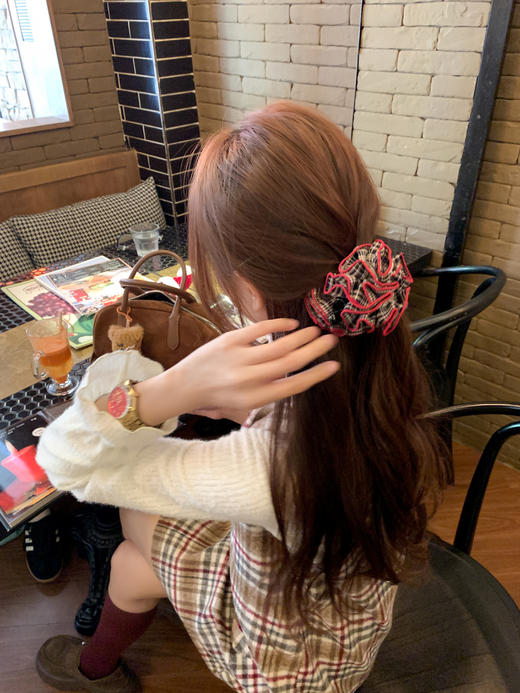 <曾小咸推荐>现货秒杀 ！微信超特价！韩系格子背心连衣裙 日常209.99 立减120 秒杀89.99！！ 商品图10