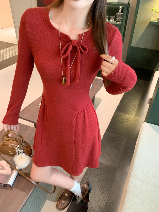 <曾小咸推荐>现货秒杀 ！微信超特价！韩系蝴蝶结针织连衣裙 日常209.99 立减120 秒杀89.99！仿水貂绒外套 秒杀149.99！！ 商品图5