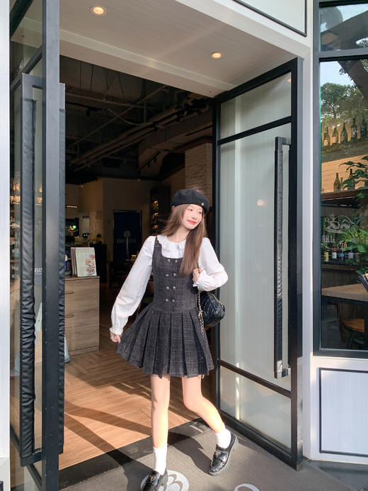 <曾小咸推荐>现货秒杀 ！微信超特价！韩系小香风背心连衣裙 日常229.99 立减100 秒杀129.99！！ 商品图6