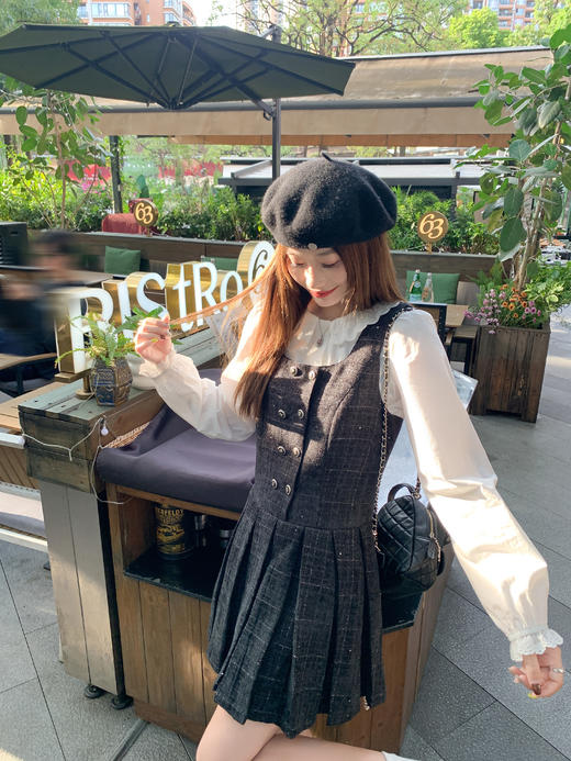 <曾小咸推荐>现货秒杀 ！微信超特价！韩系小香风背心连衣裙 日常229.99 立减100 秒杀129.99！！ 商品图9