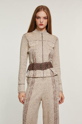 SAFICOO 时尚休闲 合身不紧崩 早春毛织小外套