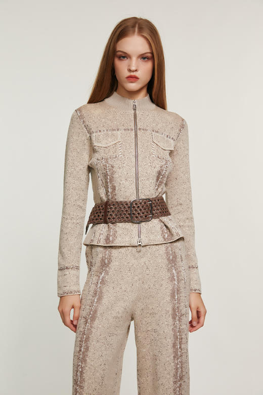 SAFICOO 时尚休闲 合身不紧崩 早春毛织小外套 商品图0