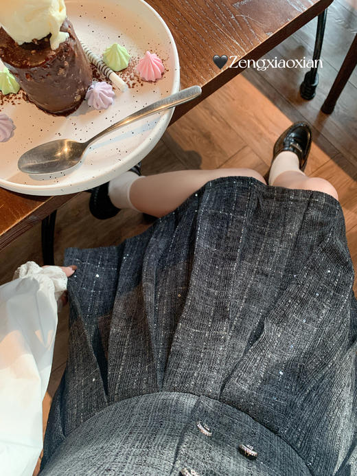 <曾小咸推荐>现货秒杀 ！微信超特价！韩系小香风背心连衣裙 日常229.99 立减100 秒杀129.99！！ 商品图11