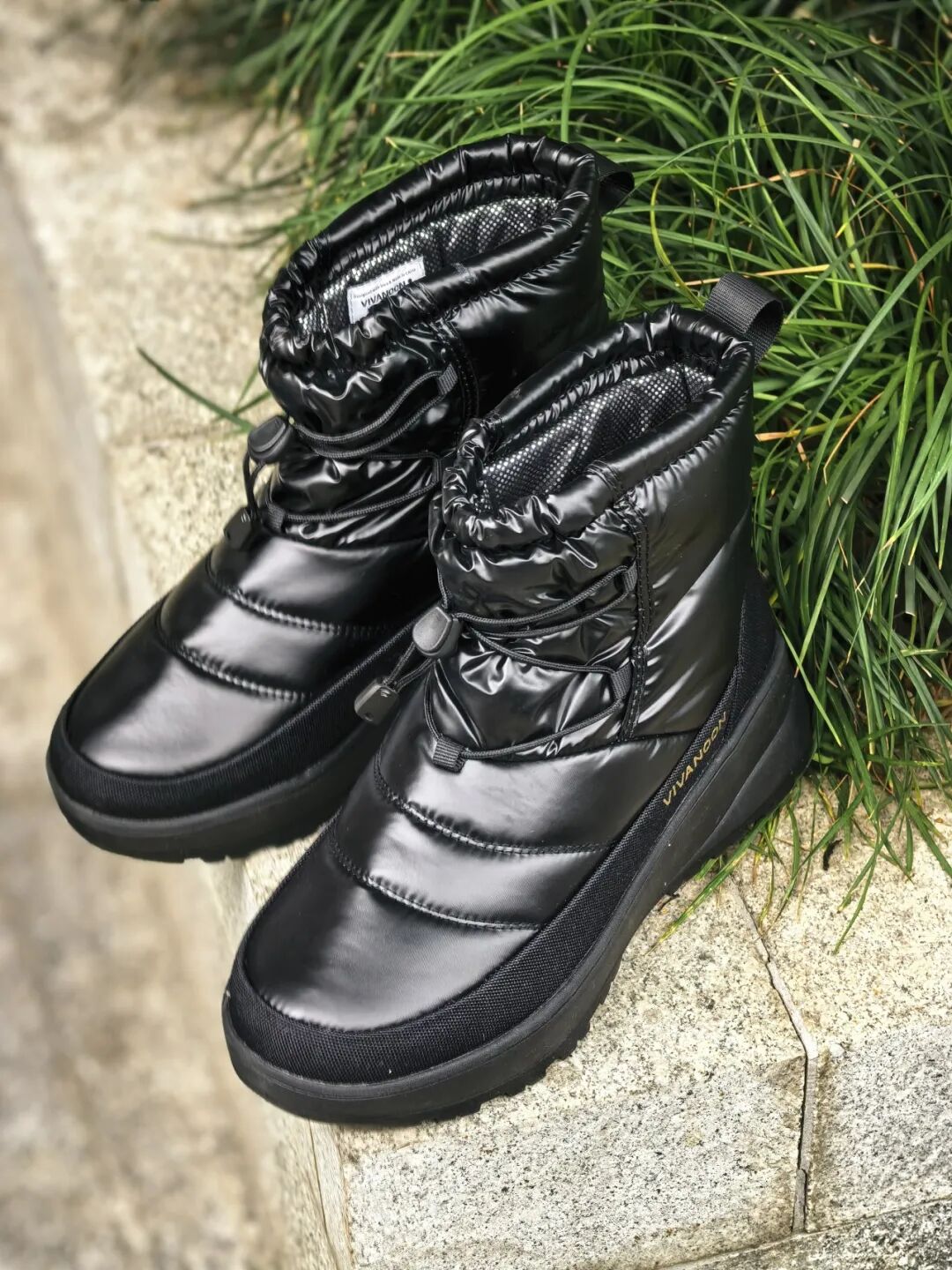 【黑金鸭绒冬季保暖靴】响午黑金羽绒冬季中帮保暖靴