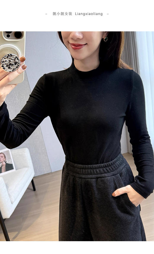 直发【两件拍】 太软糯舒服了 ，双面微粒绒 糯肌肌的打底衫 商品图4