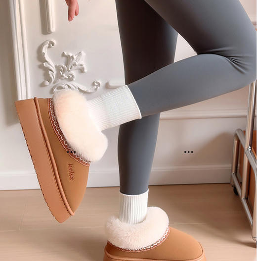 直发 【KK858包根】UG同款，费尔岛风奢暖云朵绒包根棉鞋 居家鞋，男女同款 商品图4