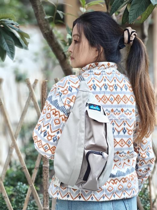 KAVU小号帆布水滴斜背单肩胸包 男女潮包多拉链口袋户外休闲百搭水滴包 4L 商品图1