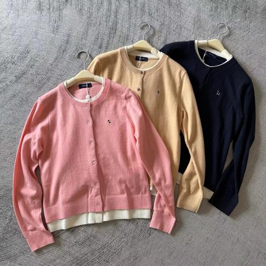 D122481长袖羊毛衫女士纽扣开衫秋季上衣时尚通勤针织衫 商品图0