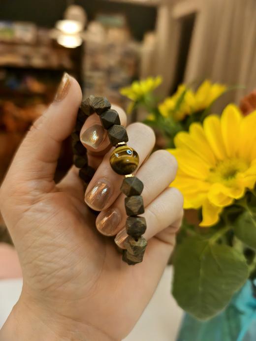 【12.26日开团】设计款高品质沉香文玩手串（独家设计艺术饰品）水晶 沉香 商品图7