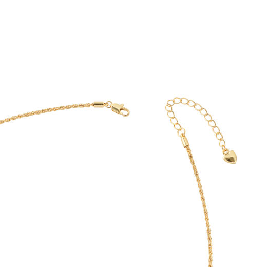 三彩2026新款蓝松石花朵吊坠金色项链虎眼石民族风自然高级小众 商品图4