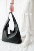 可单肩也可手提。法式名媛风复古气质黑色金属五金托特包C122308 商品缩略图12