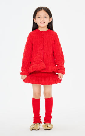 jnby  26年春款  短款开襟毛衫  1Q1313220