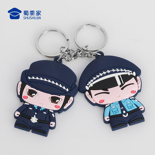【实付满199送钥匙扣】【阿喜和华华软胶钥匙扣】可定制卡通钥匙扣   男女同款包包挂件 商品图4