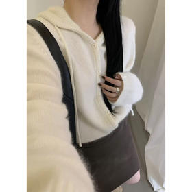 【拉毛羊绒连帽羊毛衫】拉毛工艺蓬松绒感 微宽松版型 经典连帽