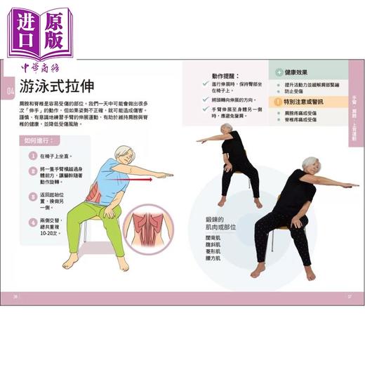 【中商原版】超核心椅子肌力运动 解痠痛 防摔跌 抗失智 专为乐龄者设计的居家安全运动全图解  苹果屋出版 港台原版 商品图3