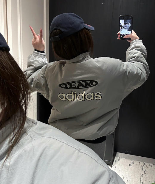 超帅原单三叶草两面穿棉服外套122404 商品图9