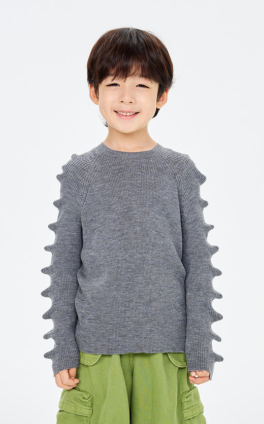 jnby   26年春款  长袖套头毛衫  1Q1313340 商品图6