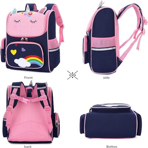 可爱防水轻便儿童书包 卡通造型小学生双肩背包 带反光条 商品图4