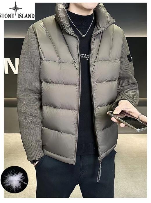 D122424冬季新款男士新国标90绒加厚款时尚排骨羽绒服 商品图8