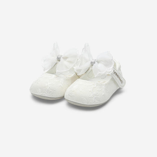【商场同款】英氏步前鞋女宝浅口公主鞋蕾丝布鞋春夏新款百搭时尚 商品图4