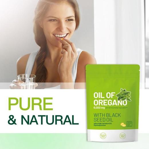 牛至油和黑籽油软胶囊 300粒 商品图2