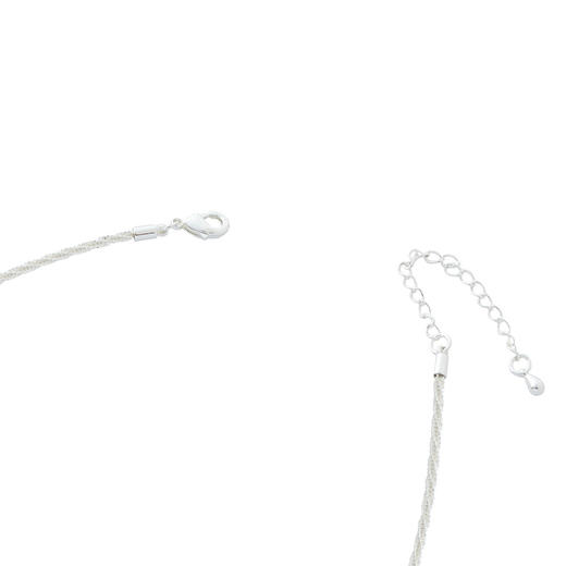 三彩2026新款合成锆石吊坠项链可调节套链饰品礼物毛衣链八芒星 商品图4