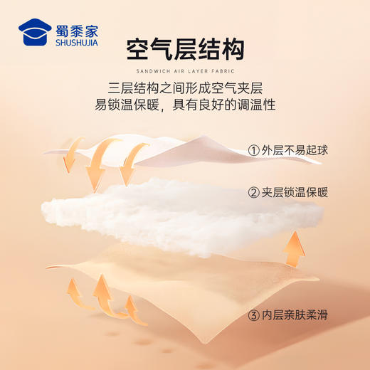 【实付满399送保温杯】【空气层功能卫衣】休闲圆领卫衣通勤高弹长袖上衣V001 商品图1