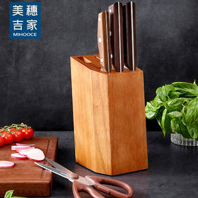 美穗吉家 原木碳化刀具五件套