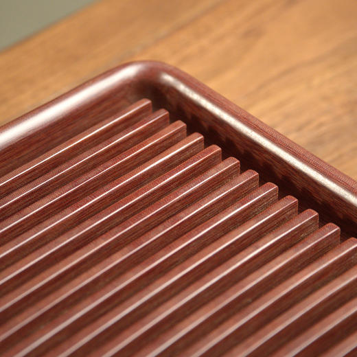 弘唐电木茶盘红料汉韵款高档茶盘简约办公干湿两用茶盘 商品图2