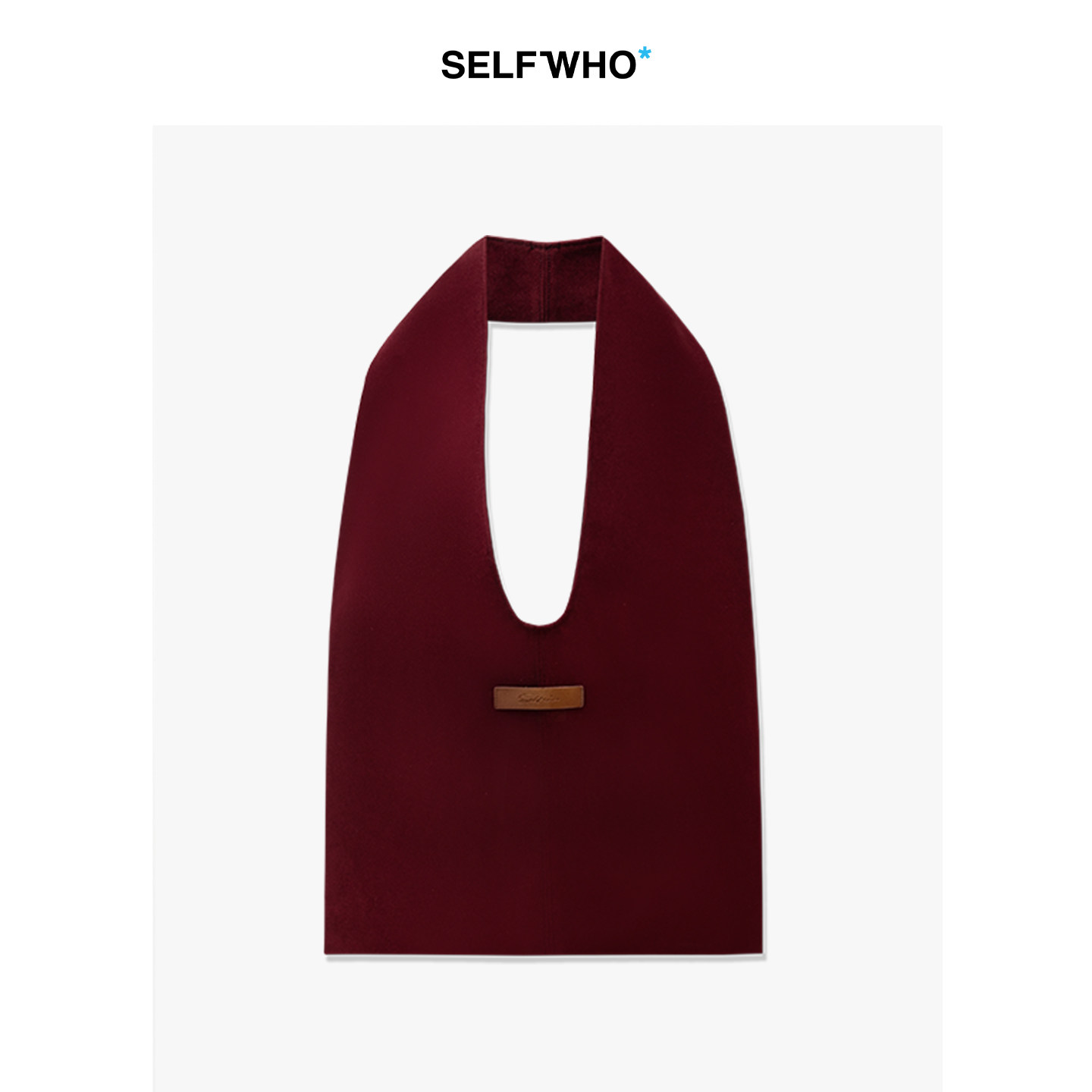 SELFWHO复古麂皮感手提包女2026春新款小众通勤百搭大容量单肩包