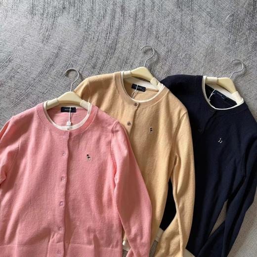 D122481长袖羊毛衫女士纽扣开衫秋季上衣时尚通勤针织衫 商品图2