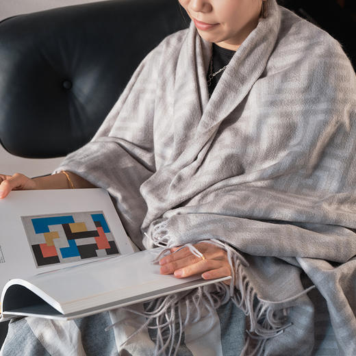 伽罗 JALO 羊绒/羊毛毯披肩（3个工作日内发货） 商品图7