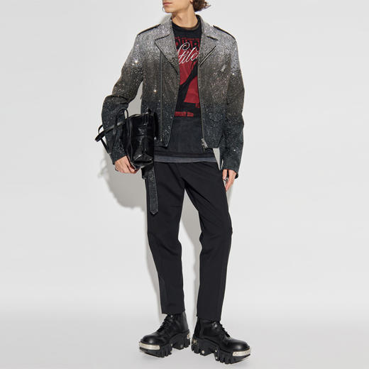 DSQUARED2 男士徽标印花棉质圆领短袖T恤 黑色 S71FZ0085 DTJ009 961 商品图4