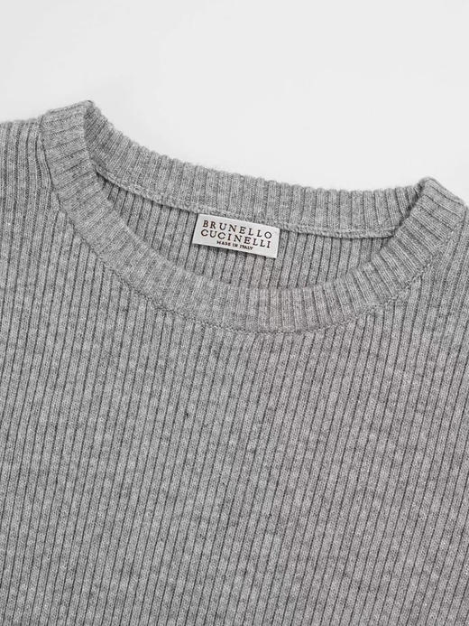 BC羊绒真丝混纺套头针织衫。 灰色。米色。 自己备注号码颜色 商品图3