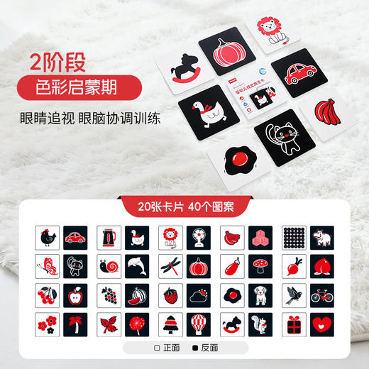 KIDSROYAL  婴幼儿视觉激发卡 HN01 黑白/黑红 商品图6