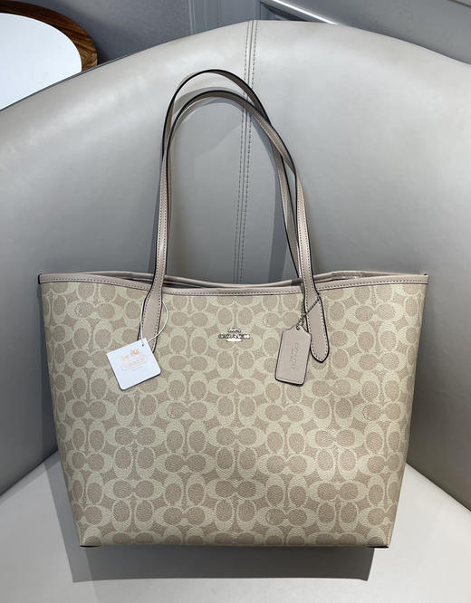 寇*City33系列女士老花托特包大号122303 商品图7