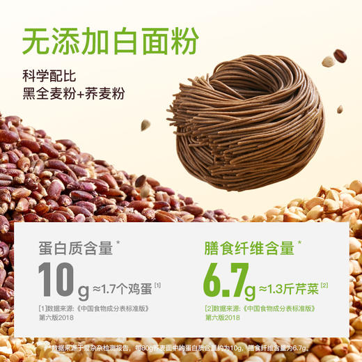 爱杂杂黑麦荞麦面0脂肪挂面黑全麦粗粮饱腹代餐杂粮主食半干鲜面 商品图1