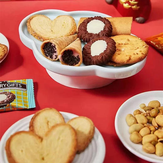 众星奢华心有礼综合礼盒饼干糕点坚果代可可脂巧克力828g 商品图2