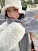 D122469基础款保暖柔软舒适两色麻花针织羊毛围巾 商品缩略图6